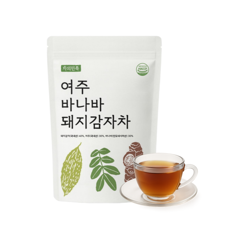 돼지감자차 여주차 바나바잎차 바나나 효능 카페인없는 혈당낮추는 티백 - 상세 이미지 4