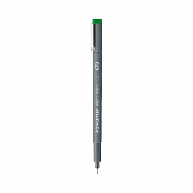 스테들러 피그먼트 라이너펜 칼라 녹색 308 03-5 0.3mm (1개) - 상품 이미지