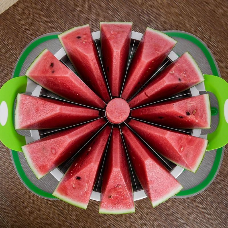 편리한 과일 커터기 대형 수박 커터 절단기 사과 스틸 대형 수박 자르기 내경 20.5cm - 상세 이미지 3