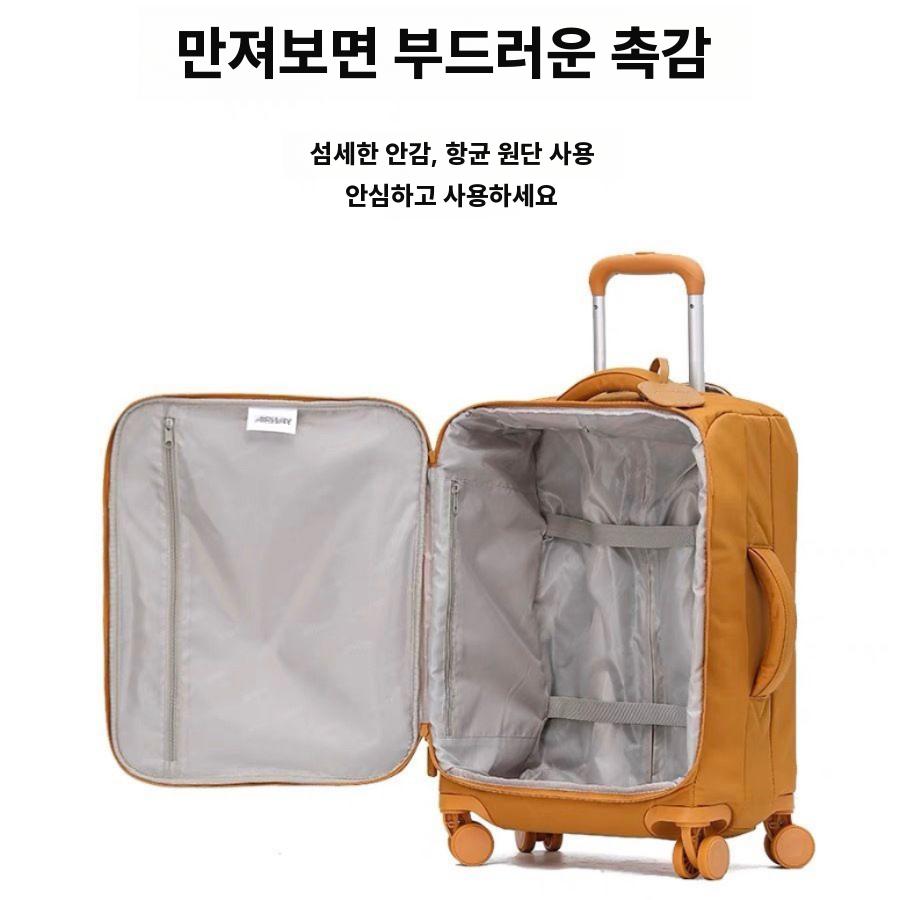 초경량 기내용캐리어 출장 단기여행 여성 수화물 가방 그레이 20인치 - 상세 이미지 4
