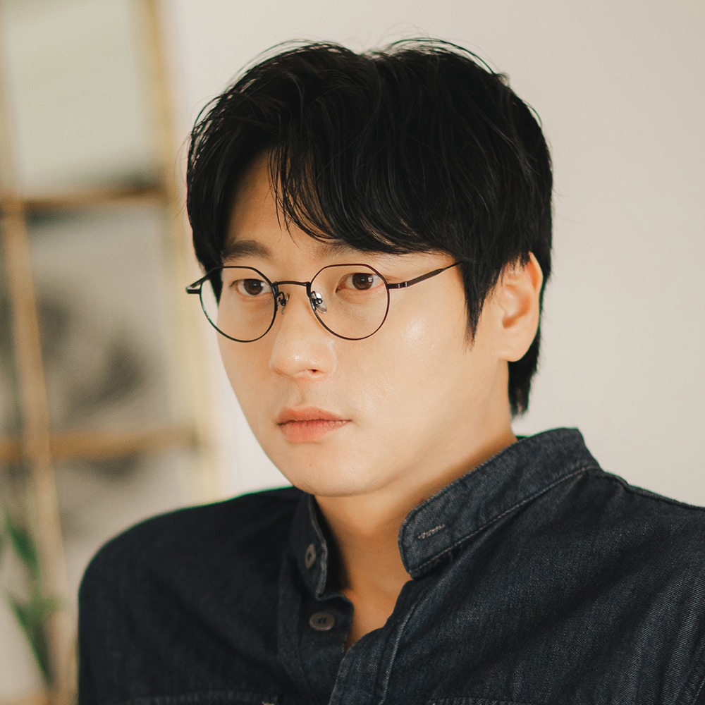 무사경 102 가벼운 티타늄 안경테 블루라이트 차단 렌즈 남자 여자 원형 메탈 안경 - 상품 이미지
