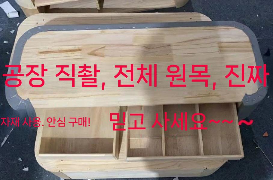 핑크화장대 조명화장대 콘솔 거울 조명 원룸 원목 고급 투명 완제품 - 상세 이미지 3
