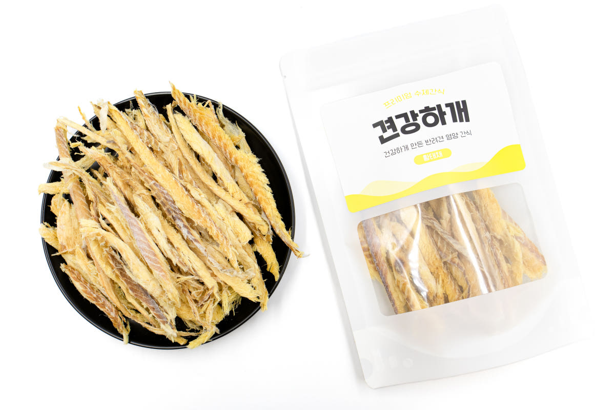 강아지 황태 수제간식 보양식 황태채 100g 가격 비교 견강하개 강아지 황태 수제간식 보양식 황태채 100g