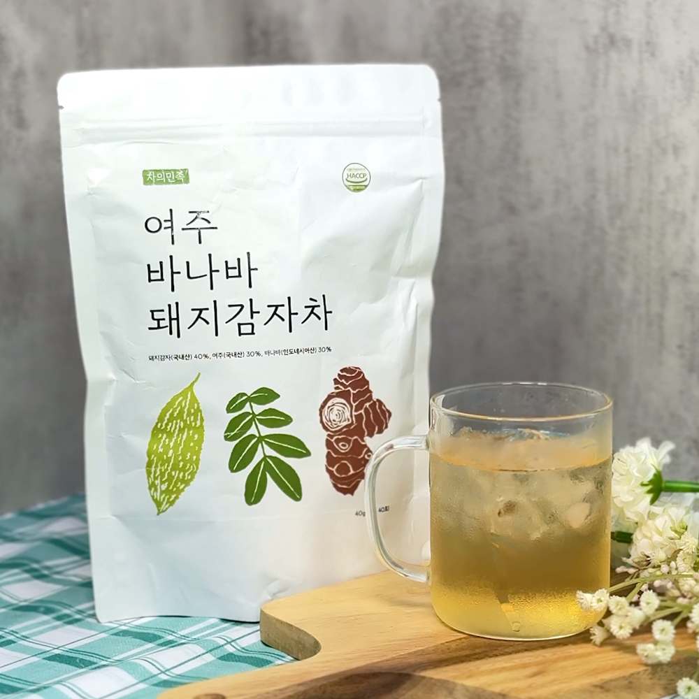 돼지감자차 여주차 바나바잎차 바나나 효능 카페인없는 혈당낮추는 티백