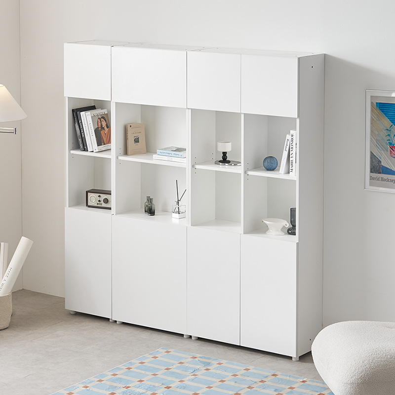 e스마트 와이즈 전면 수납 책장 400