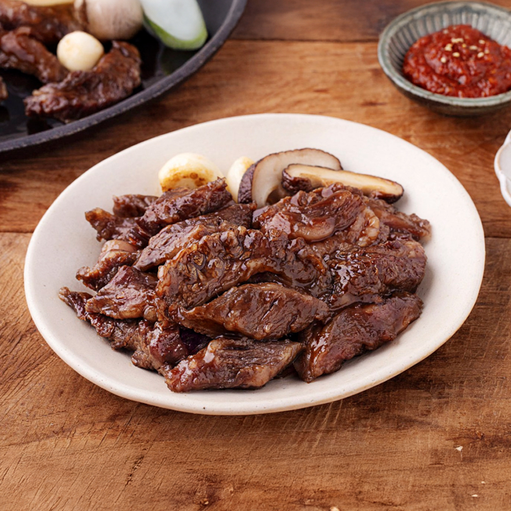 고급진 미국산 초이스 마늘듬뿍 양념소갈비살 (냉장) 500g - 상품 이미지