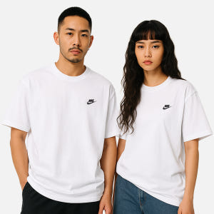 나이키 NSW 클럽 반팔티 AR4999-101 착용 후기 | 사이즈/핏 총정리 - 상품 이미지 1