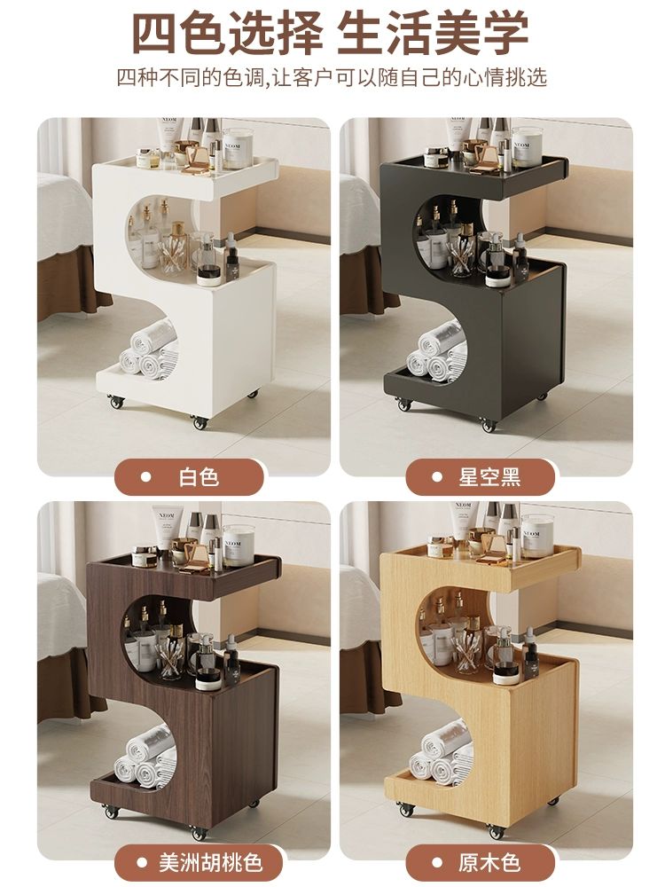 다용도 왜건 마사지샵 스파 미용도구 바버샵 미용카트 45x40x80 따뜻한 화이트 - 상세 이미지 5