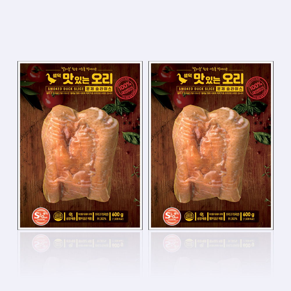 셀덕 오리훈제 슬라이스 600g - 2팩 - 상세 이미지 2