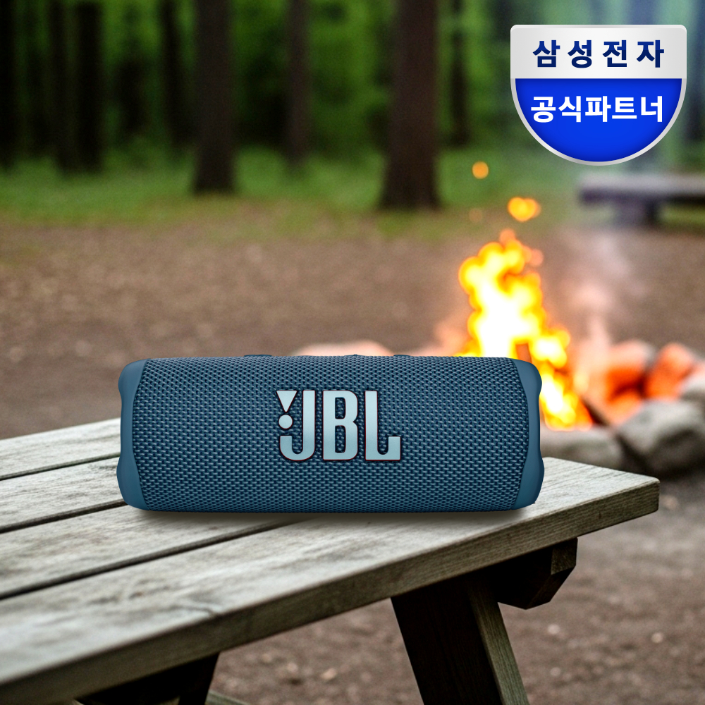 JBL FLIP6 휴대용 캠핑 피크닉 무선 블루투스 스피커 블루