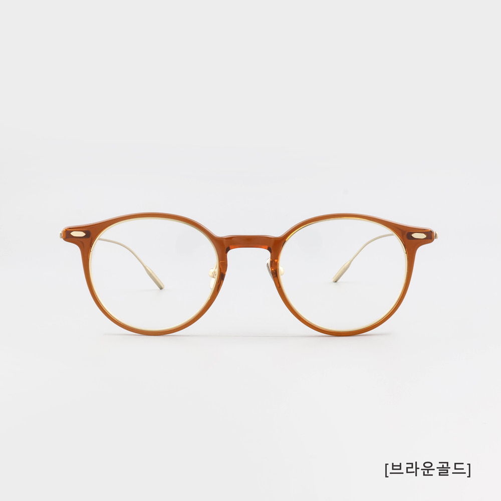 무사경 401 원형 동그리 안경 블루라이트 차단 렌즈 얇은 뿔테 안경 이미지 8