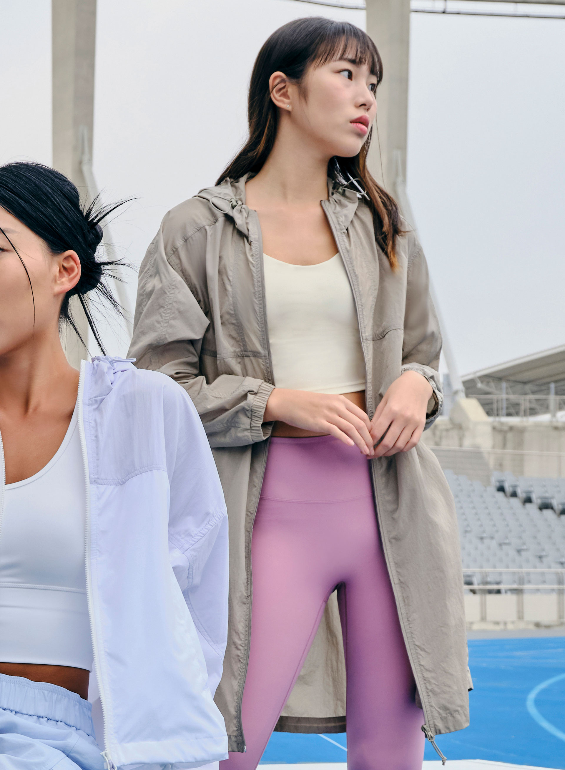 여성) BALANCE 바람막이 롱 집업_MBD5JJ2030