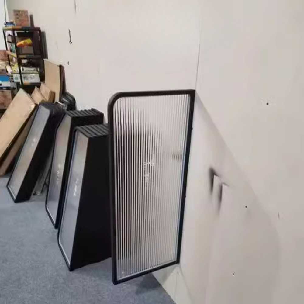 화장실 파티션 소변기 반투명 칸막이 공간 분리 판넬 40x90cm 블랙 - 상세 이미지 2