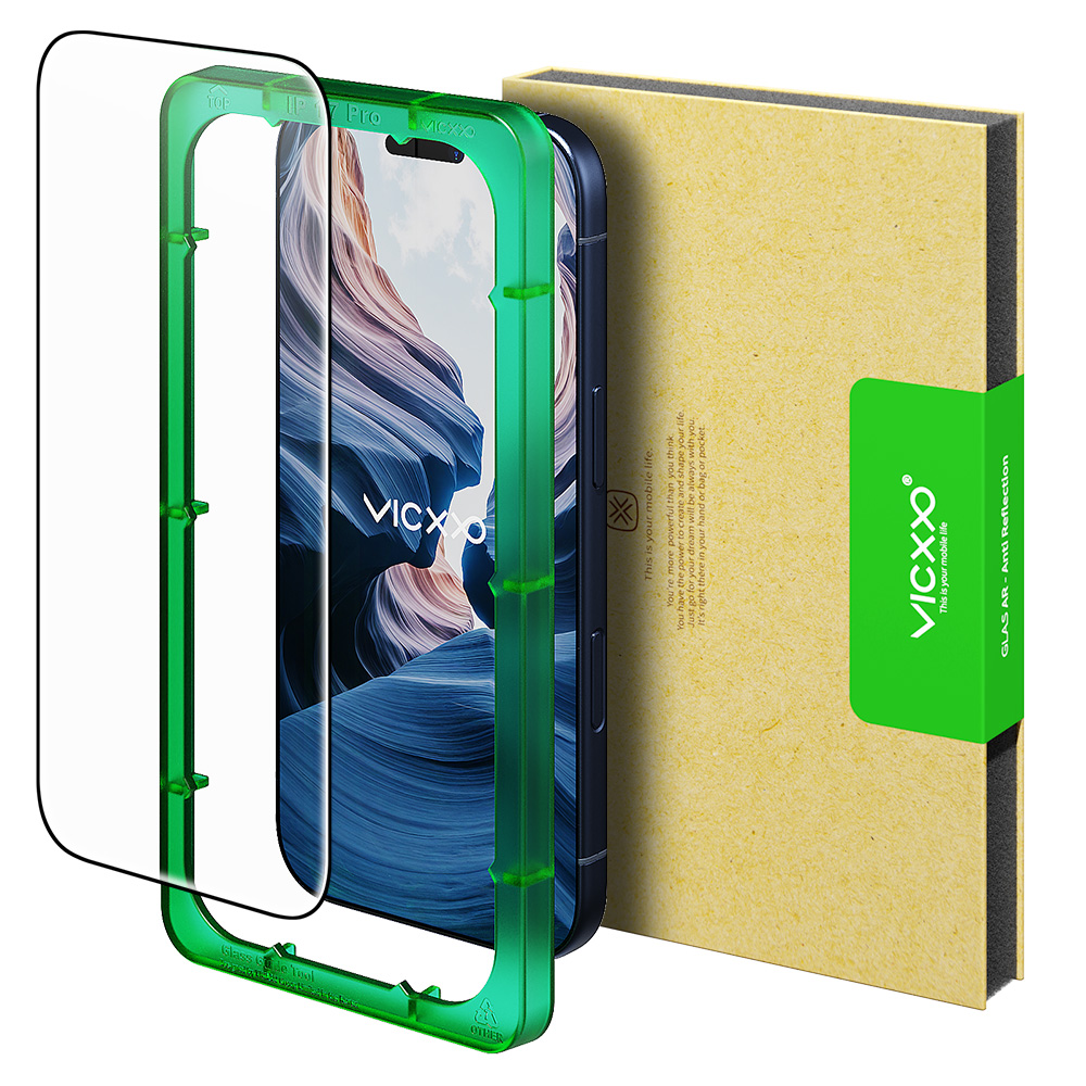 빅쏘 AR 저반사 고화질 강화유리 필름 아이폰17 프로, 1매입