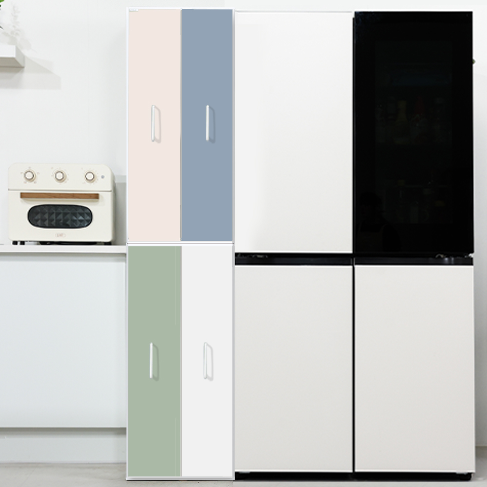 비스포크 슬라이딩 틈새장 폭160 깊이615 높이630 주방 냉장고 싱크대 수납장 팬트리장