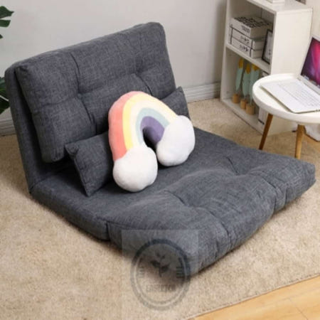 이지리치협력사 따뜻한잡화점 2인용 리클라이너 좌식소파침대 120cm 그레이 2인용좌식소파 낮은쇼파