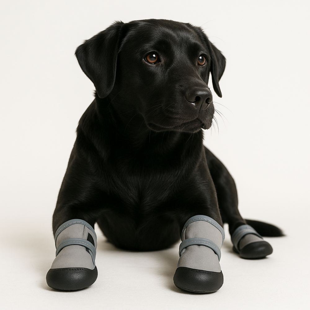 위드레오 강아지신발 라텍스 대형견신발 강아지부츠 미끄럼방지 방수 이중벨크로 4pcs XS