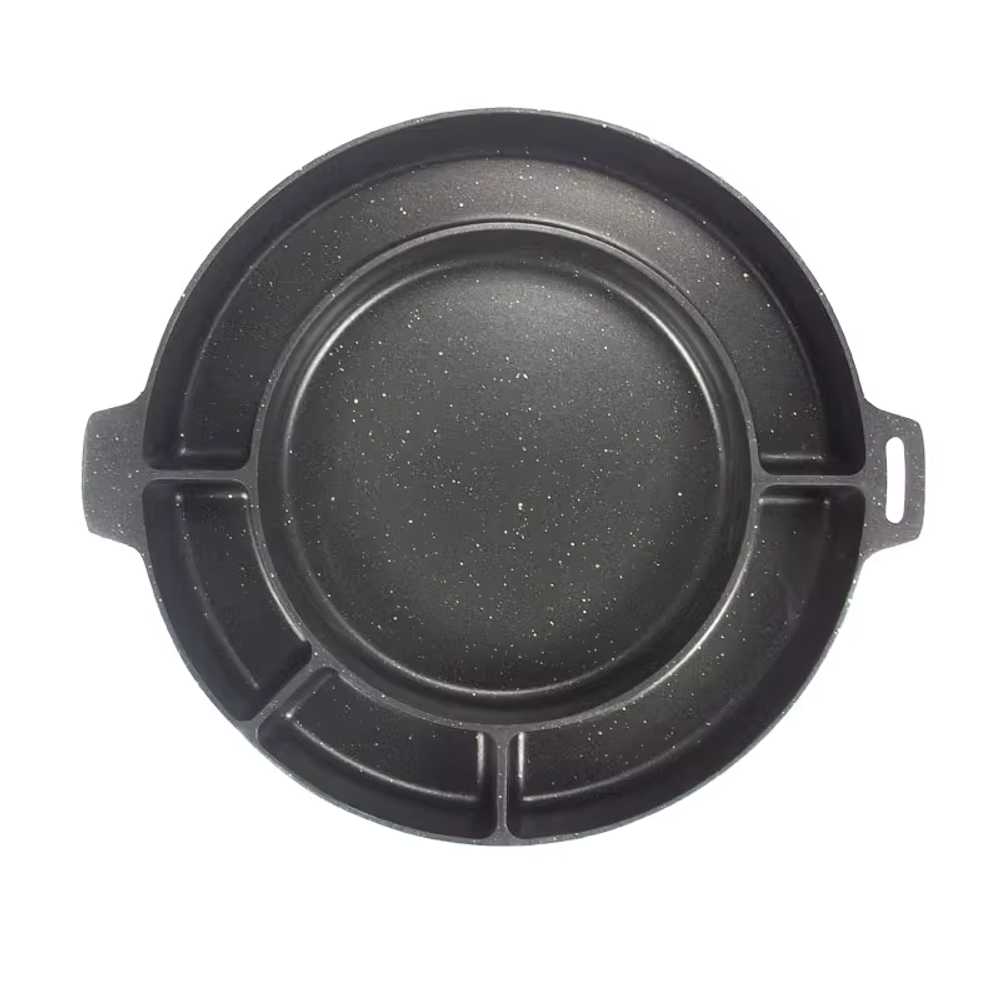 치즈 닭갈비판 프라이팬 삼겹살 분리형 원형 한식 32cm 인덕션 - 상세 이미지 3