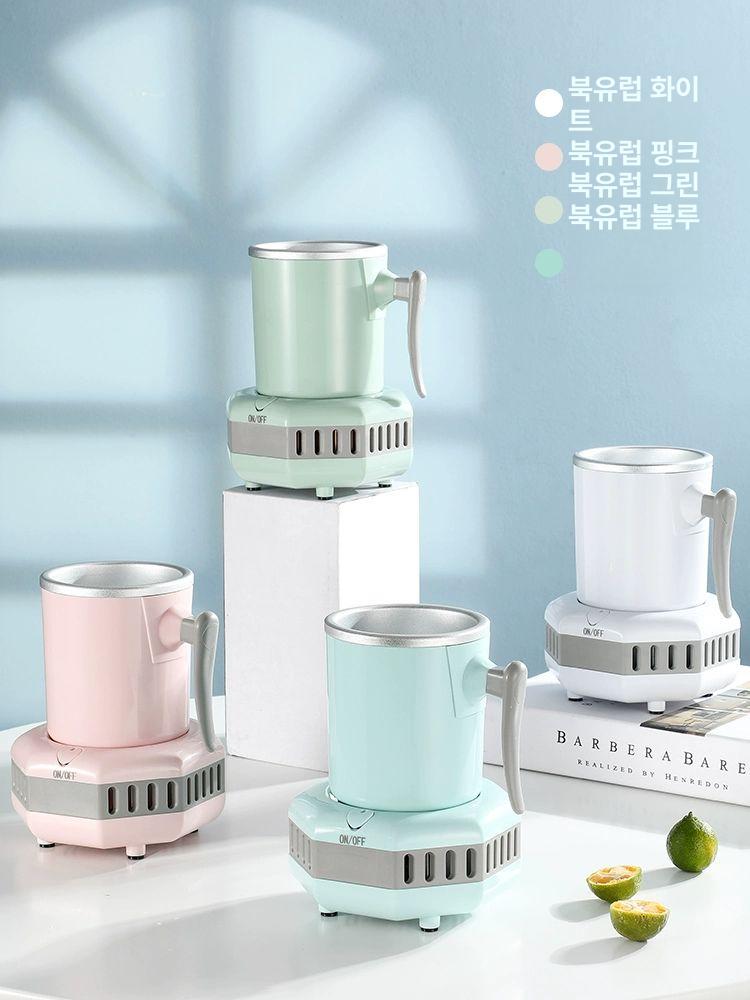 보냉 아이스 텀블러 아이템급속냉각컵 혼술 냉각 보냉텀블러 북유럽그린1년교체평생보증 - 상세 이미지 4