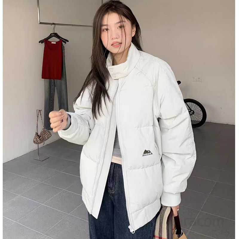 여성용 다운 재킷 겨울용 가벼운 경량 패딩 따뜻하고 루즈한 올매치 스타일 데일리 커플룩 활용 가능 - 메인 이미지