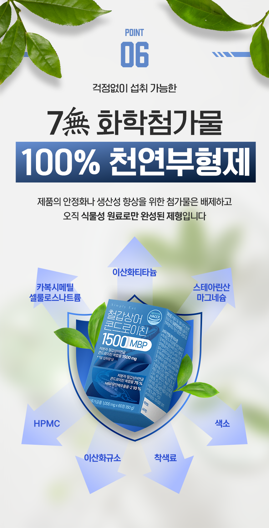 프리미엄 고함량, 심플리잇 저분자 철갑상어 콘드로이친 1500 MBP C6S6형 식약처인정 60정, 1개 이미지 4