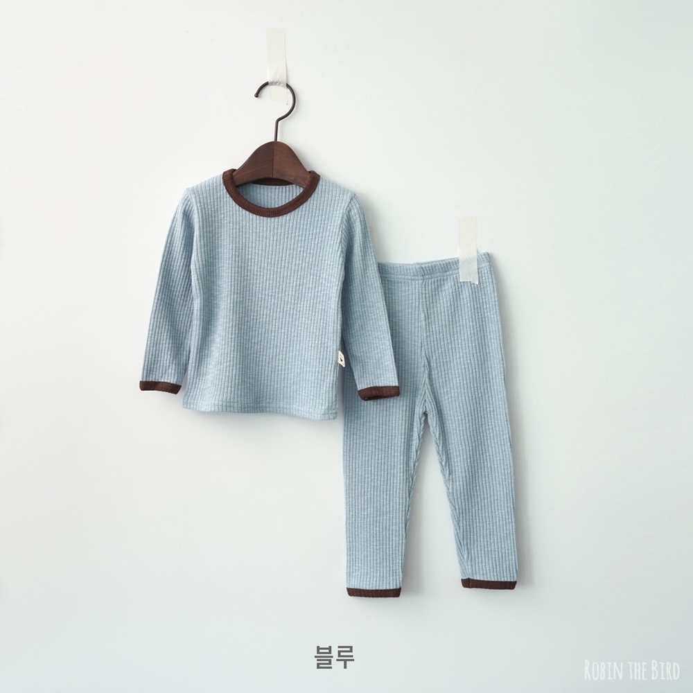 봄 아기 유아 아동 모달 골지 실내복 세트 긴팔 여아 남아 공용 오도도 - 상세 이미지 3