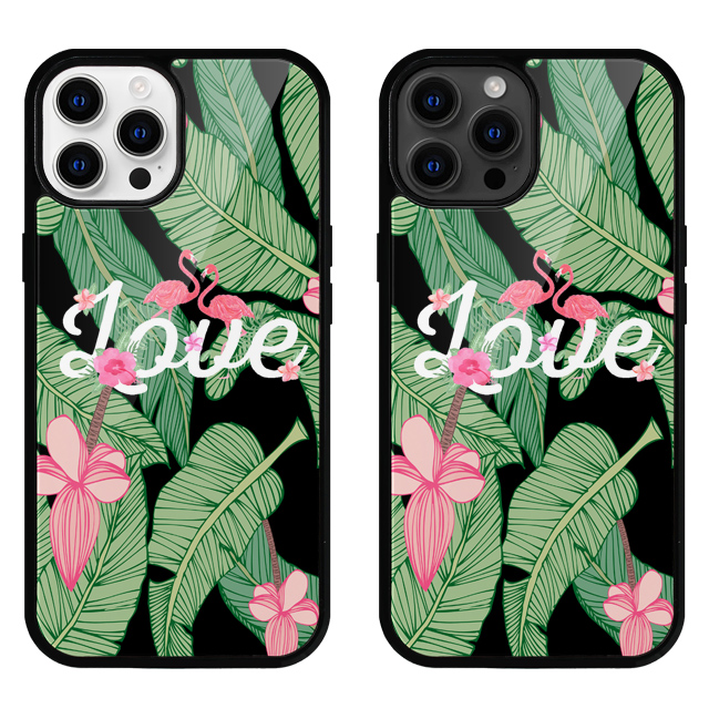 아레카야자 꽃 잎 글라스 범퍼 케이스