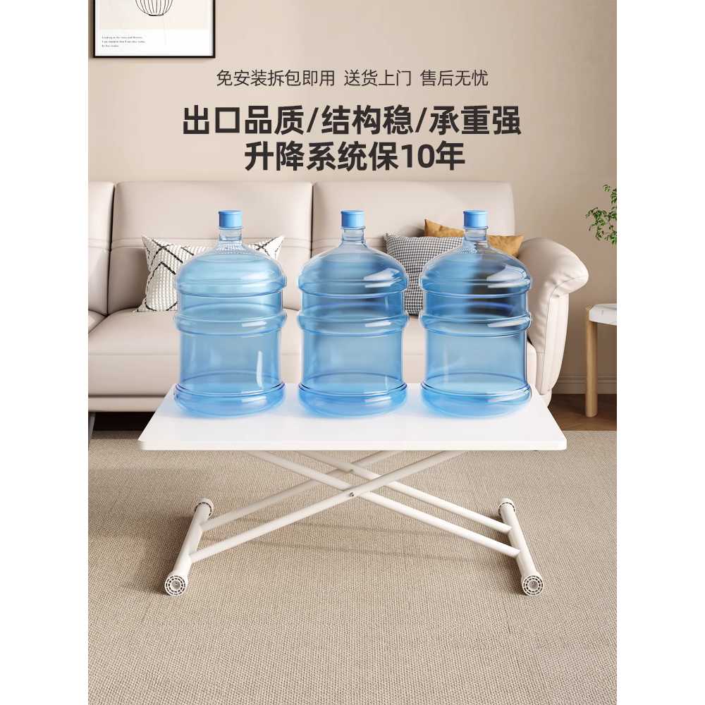 접이식 거실테이블 좌식 좌탁 소파 리빙 높이조절 90x60cm - 상세 이미지 4