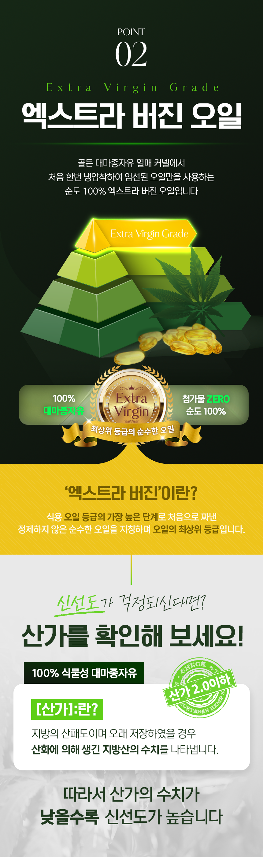 건강기능식품 100% 식물성 대마종자유 유래 필수지방산 1000mg 60캡슐, 1개 - 상세 이미지 4