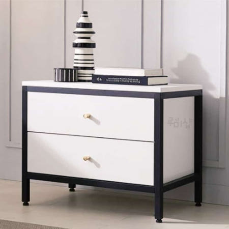 루미샵 2단 협탁 600 2colors 호텔협탁 TV협탁 이쁜협탁 침실협탁 침대미니협탁