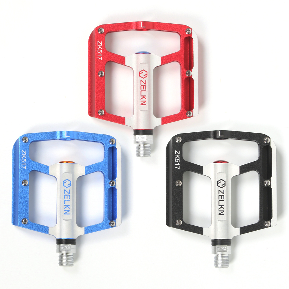 젤큰 자전거페달 MTB 로드 자전거 평페달 경량 이지스핀