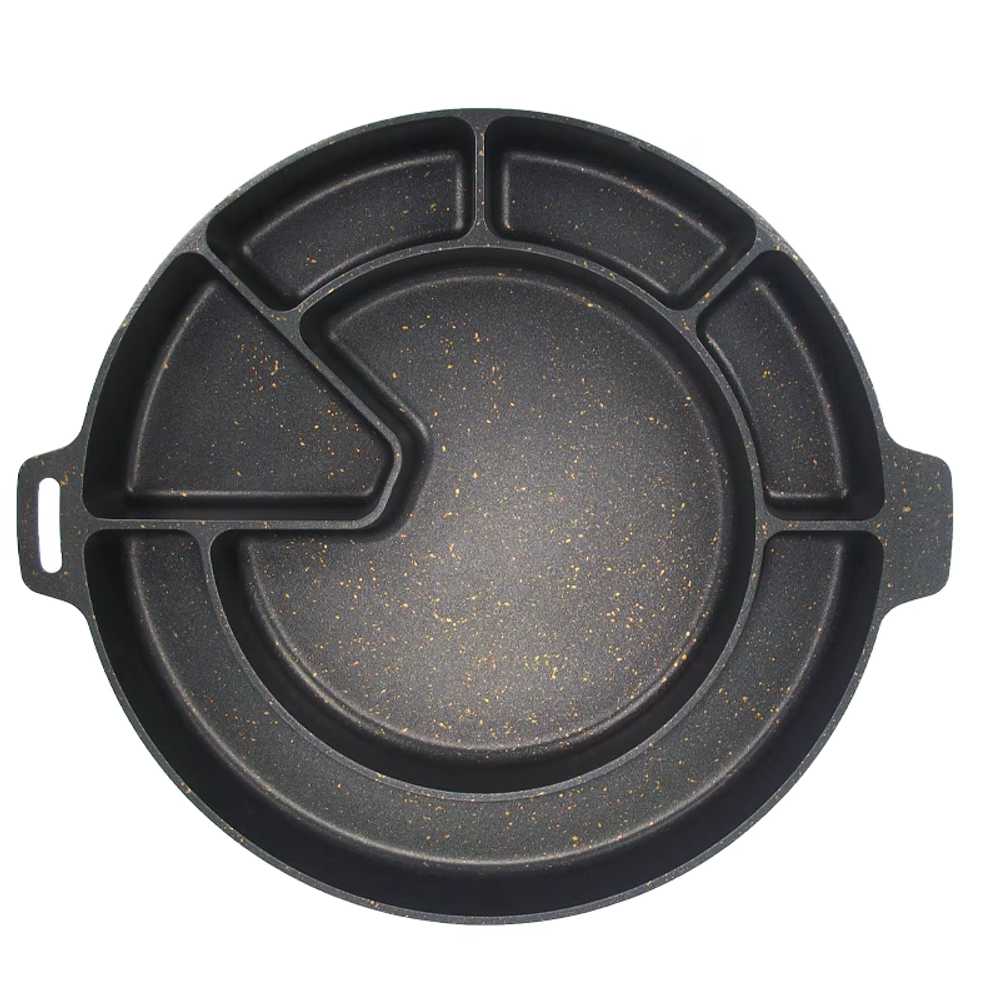 치즈 닭갈비판 프라이팬 삼겹살 분리형 원형 한식 32cm 인덕션 - 상세 이미지 5