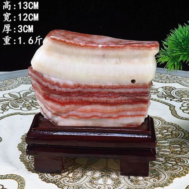 육석 장식용 옥돌 삼겹살돌 관상용 인테리어 천연 프리미엄 미트스톤 1호 - 상세 이미지 2
