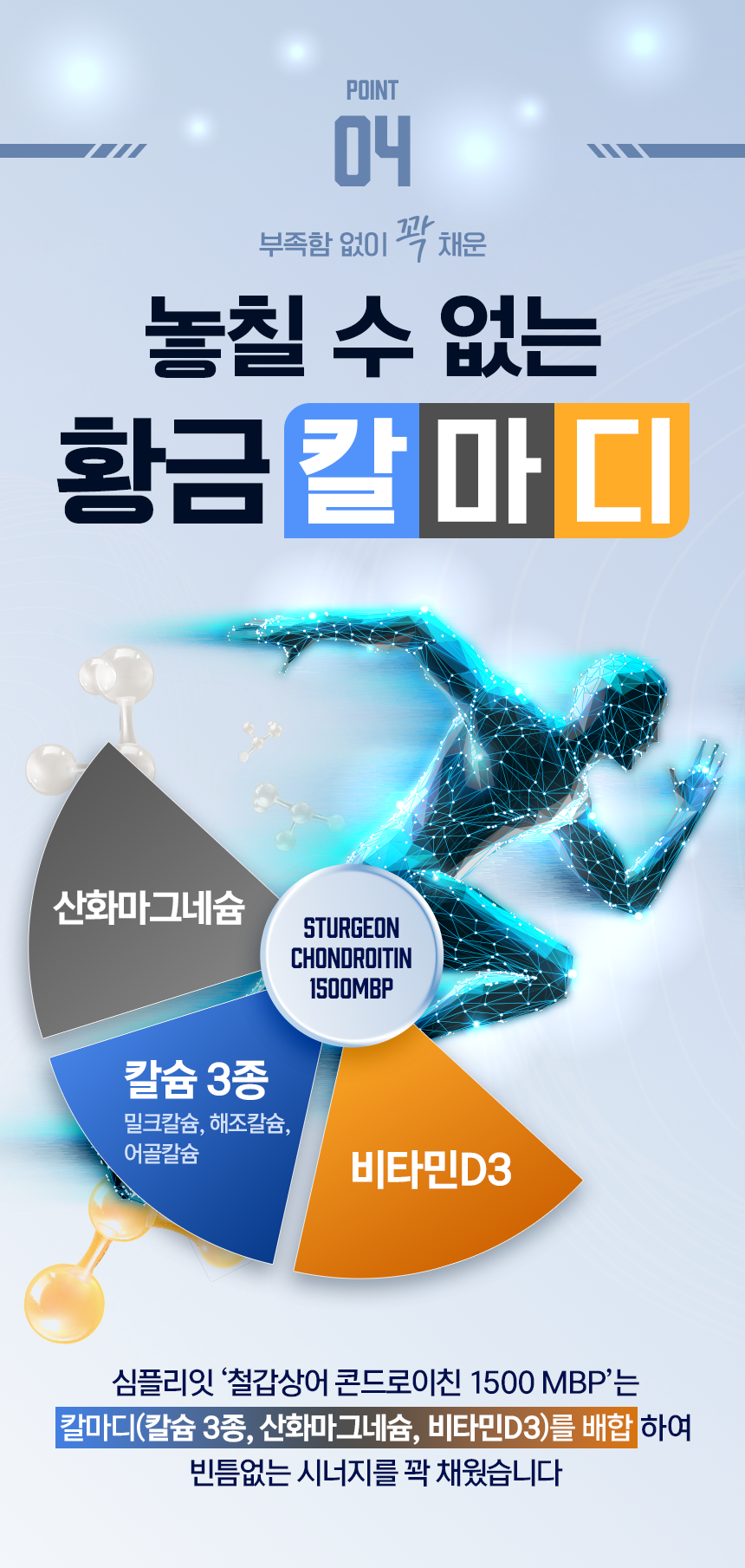 프리미엄 고함량, 심플리잇 저분자 철갑상어 콘드로이친 1500 MBP C6S6형 식약처인정 60정, 1개 이미지 3