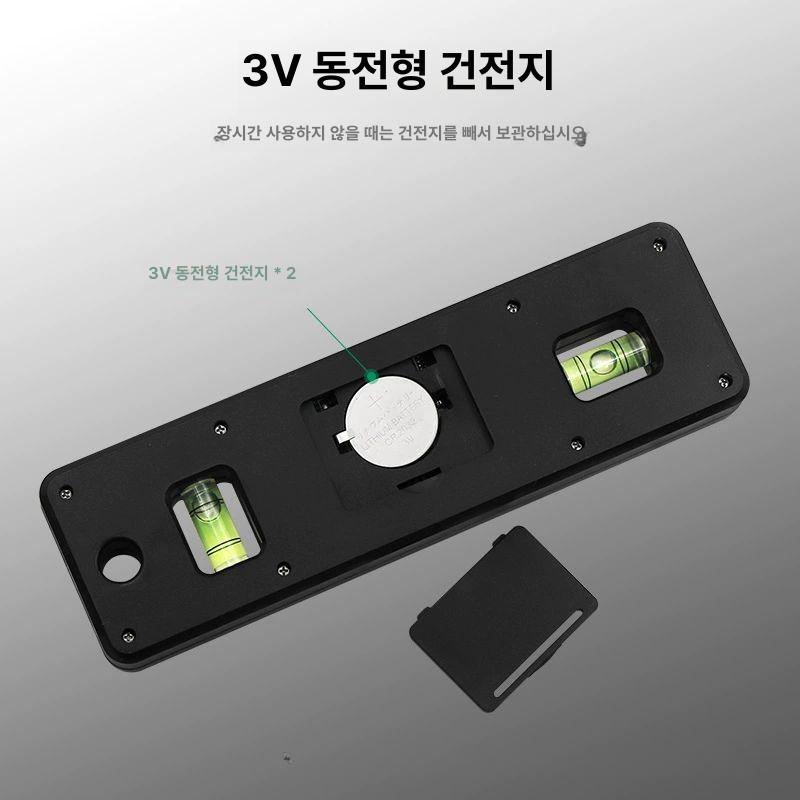 디지털 각도기 레이저 눈금자 경사 목공 정밀 범위 기울기 경사계 거리측정기 0-150 레벨 - 상세 이미지 4