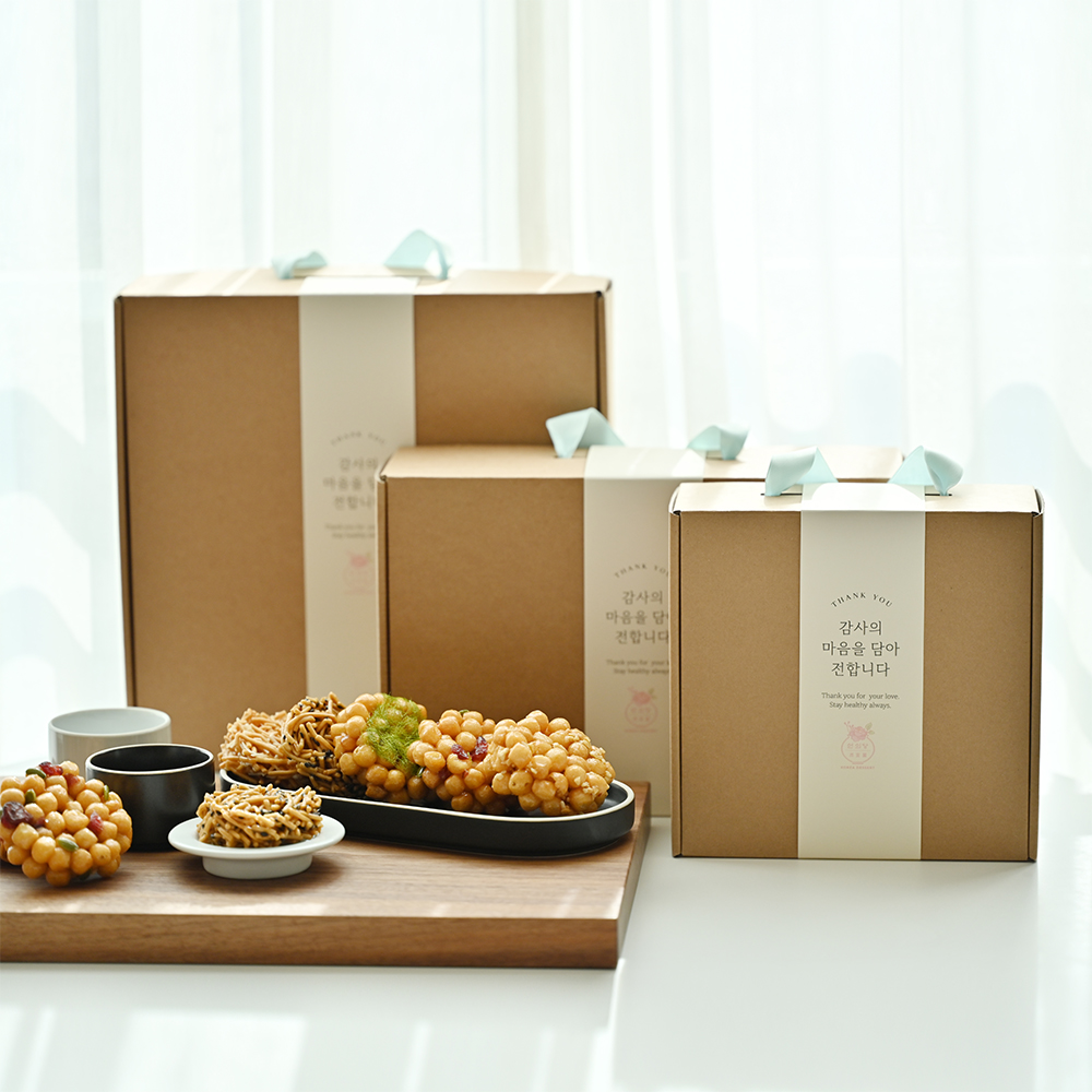 연의당 수제 오란다 선물세트 고급 답례품 30개입 감태 까불이 전통과자 - 상품 이미지