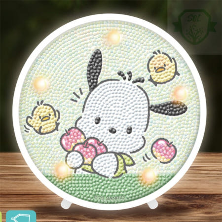 솔군스토어 보석십자수 무드등 산리오 포차코 애플 블링블링보석십자수