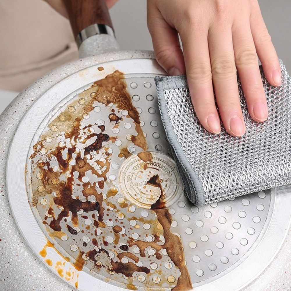 쇠수세미 노스크래치 스텐 탄냄비 철 은사수세미 양면 제품 이미지