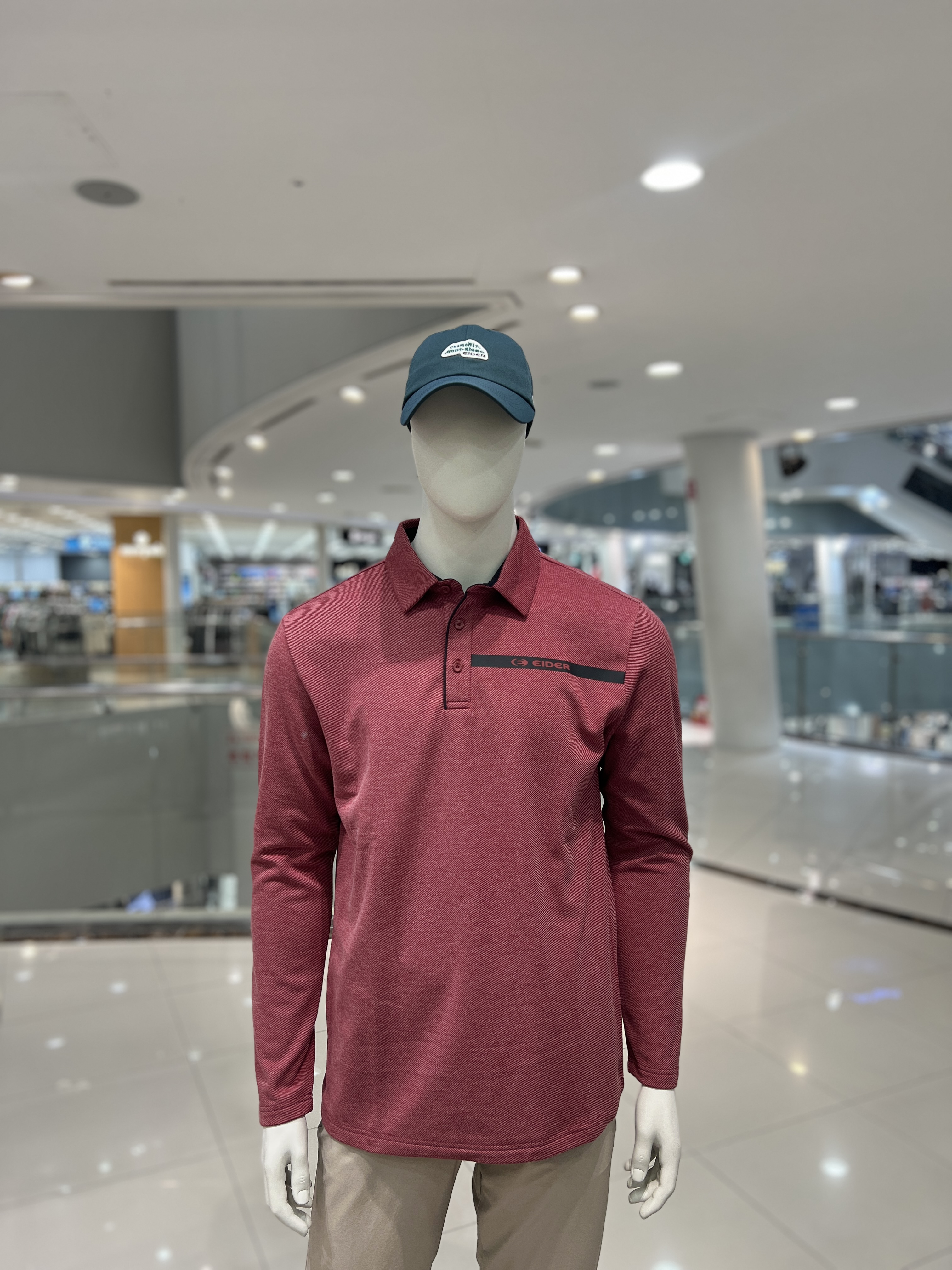 아이더 남성 겨울 카라티 긴팔 폴로 티셔츠 트윌 MW24205