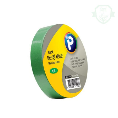 솔군스토어 마스킹테이프 녹색 15x10 종이테이프