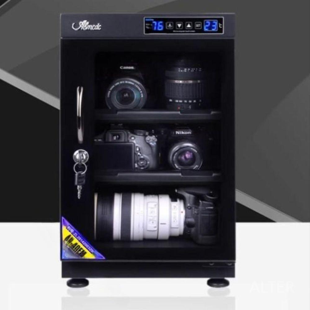 카메라 제습함 보관함 LED 장비 수납함 전자 냉장고 렌즈 40L 수치 제어 2단 LED 조명 - 상세 이미지 3