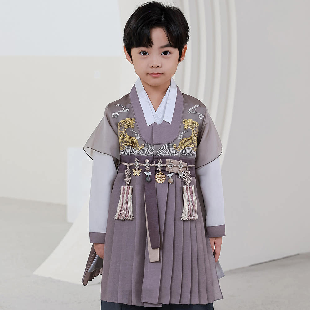 하랑한복 금호랑 어린이 전통 돌복 남아 아동 한복 세트 : 하랑한복
