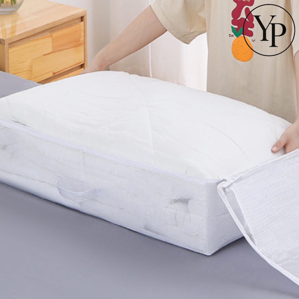 언더베드 이불 수납함 패브릭 투명 대용량 겨울옷 드레스룸 정리함 압축 가방