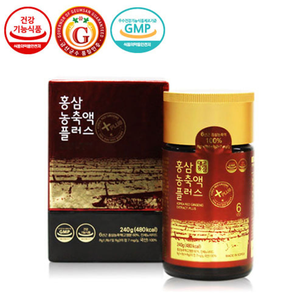 어르신 부모님 선물 홍삼 농축액 플러스 6년근 240g 추석 명절 선물세트