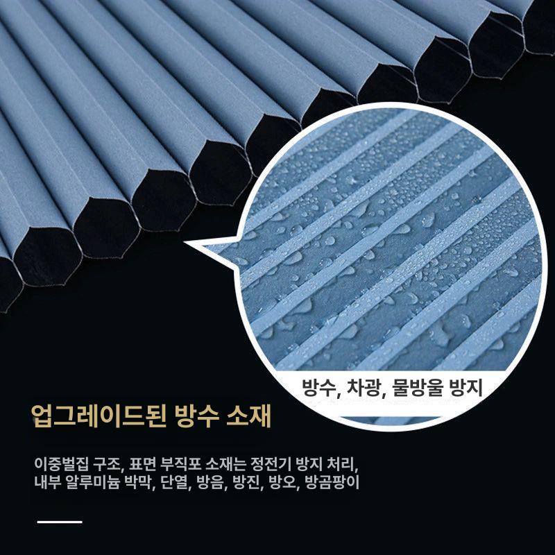 접이식 창문 무타공 커튼 단열 햇빛가리개 셀프설치 슬라이딩 단일 개방-전체 차광 - 상세 이미지 3