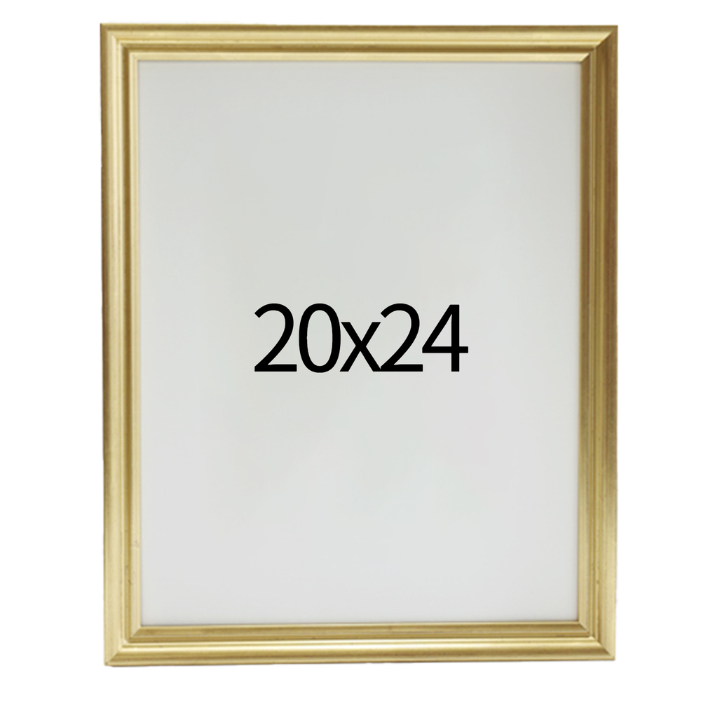 럭셔리 엔틱 원목액자 웨딩액자 우드 아크릴 프레임 스튜디오 틀 20x24 508x609mm, 골드 - 메인 이미지