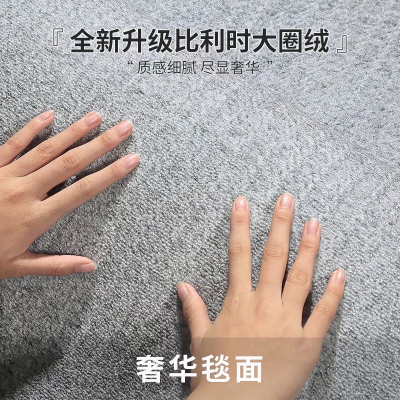 거실대형패드 카페트 바닥 러그 특대형 북유럽 사계절 200x300cm 클래식-Y2 라이트 그레이 방오 미끄럼 방지 바닥 80x120cm - 상세 이미지 2