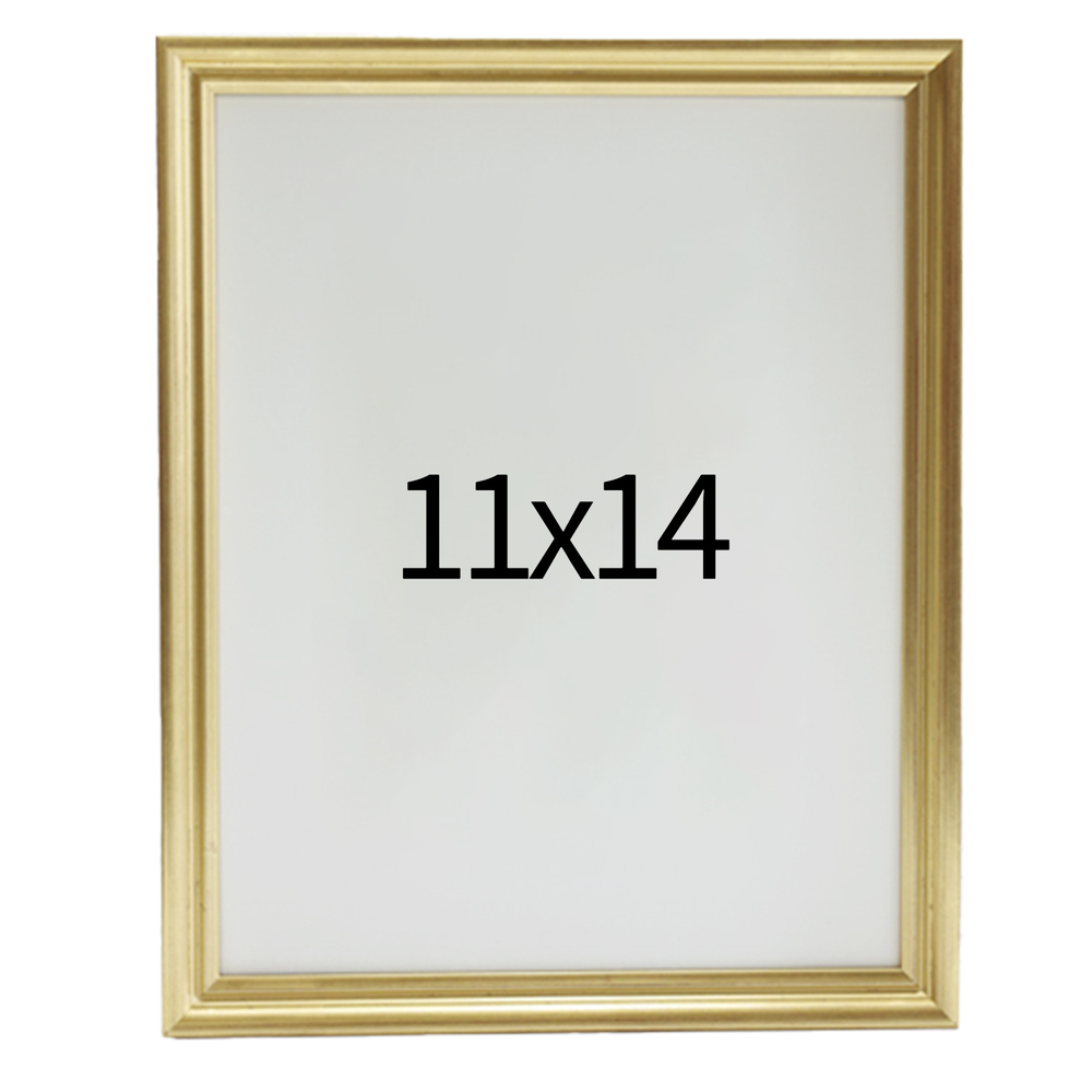럭셔리 엔틱 원목액자 웨딩액자 우드 아크릴 프레임 스튜디오 틀 11x14 279x355mm, 골드 - 메인 이미지
