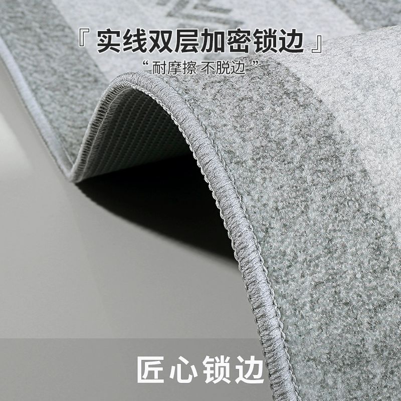 거실대형패드 카페트 바닥 러그 특대형 북유럽 사계절 200x300cm 클래식-Y2 라이트 그레이 방오 미끄럼 방지 바닥 80x120cm - 상세 이미지 4