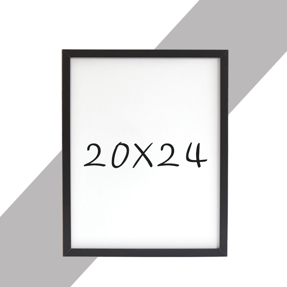 15mm 원목액자 웨딩액자 우드 아크릴 프레임 스튜디오 틀 20x24 508x609mm, 블랙 - 메인 이미지
